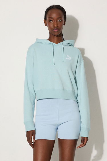 Mikina Puma Puma Better Classic Cropped Hoodie Modrá | 624229, 0
