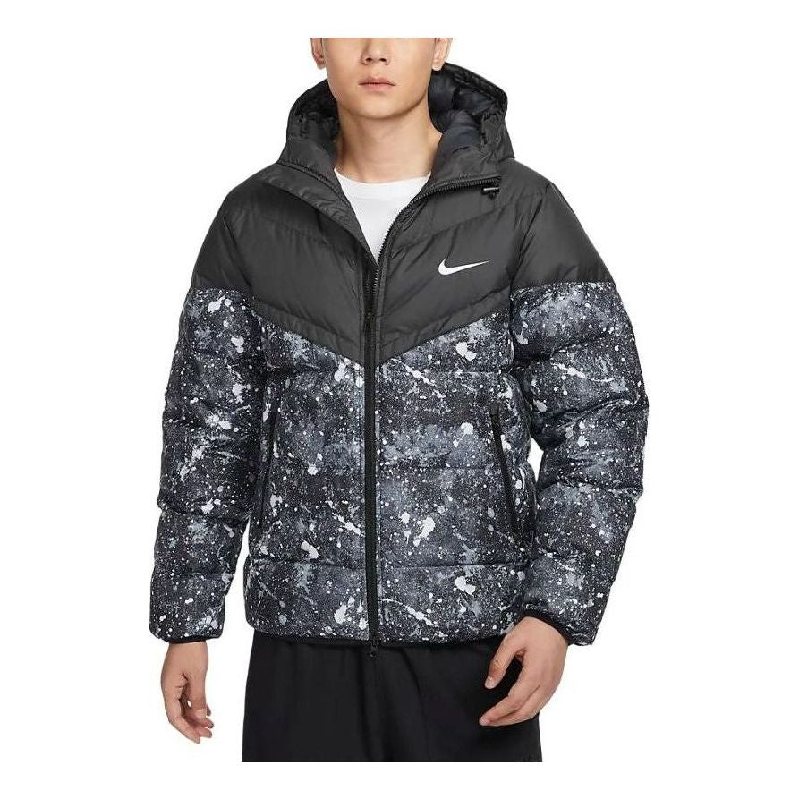 Prešívaná bunda Nike Windrunner Hooded Down Jacket Čierna | HQ4184-010, 0