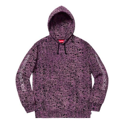 Mikina Supreme Supreme Marble Hooded Sweatshirt Fialová | SUP-SS19-352
