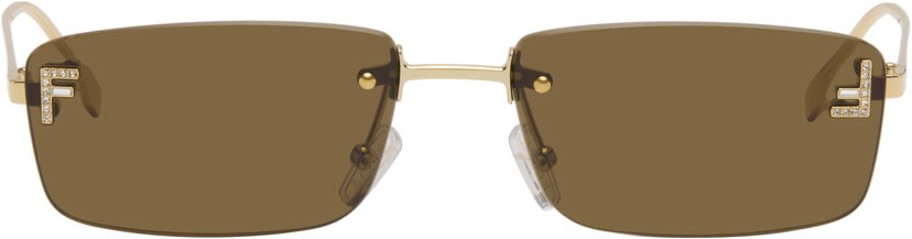 Slnečné okuliare FENDI Fendi First Crystal Sunglasses Hnedá | FE4172US@5432E 840126860528