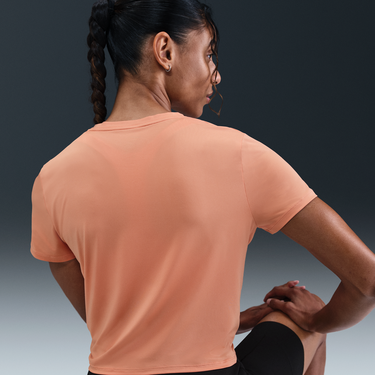 Crop Top Nike One Classic Dri-FIT Twist Short Sleeve T-Shirt Oranžová | IB9406-844, 3