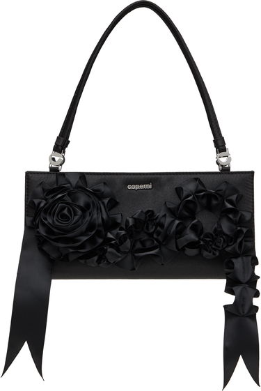 Kabelka Coperni Coperni Pleated Ribbon Satin Pochette Bag Čierna | COPBA99PRF2041, 0