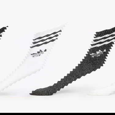 Ponožky adidas Originals adidas 3-Stripes Glitter Crew Socks 2-Pack Čierna | JV6049, 0
