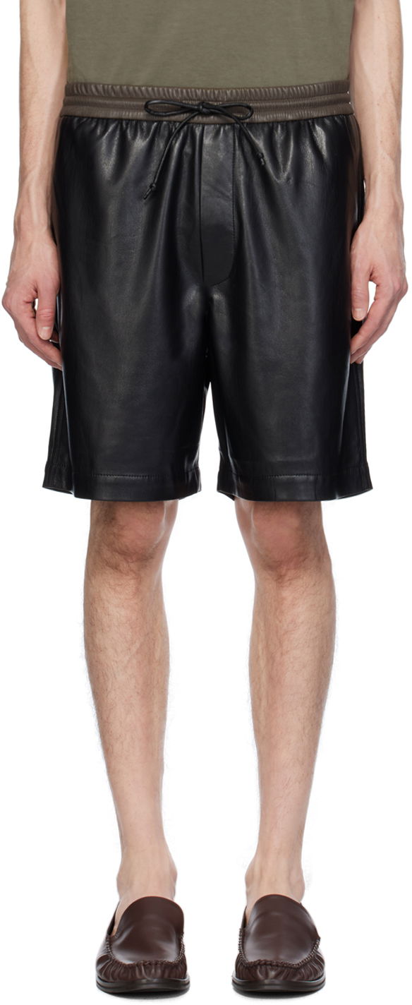 Šortky Nanushka Doxxi Vegan Leather Shorts Čierna | NM24RSST00478