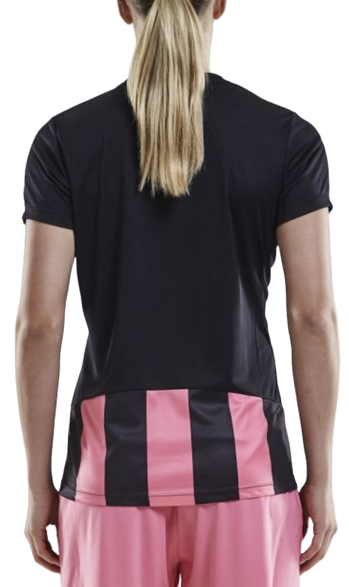 Tričko Craft Striped Jersey V-Neck T-Shirt Ružová | 1905568-9471, 1