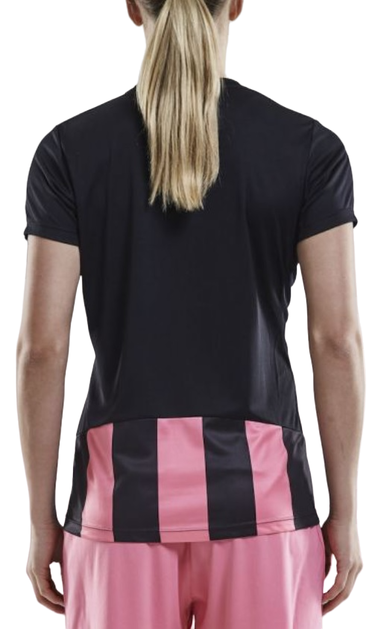Tričko Craft Striped Jersey V-Neck T-Shirt Ružová | 1905568-9471, 1