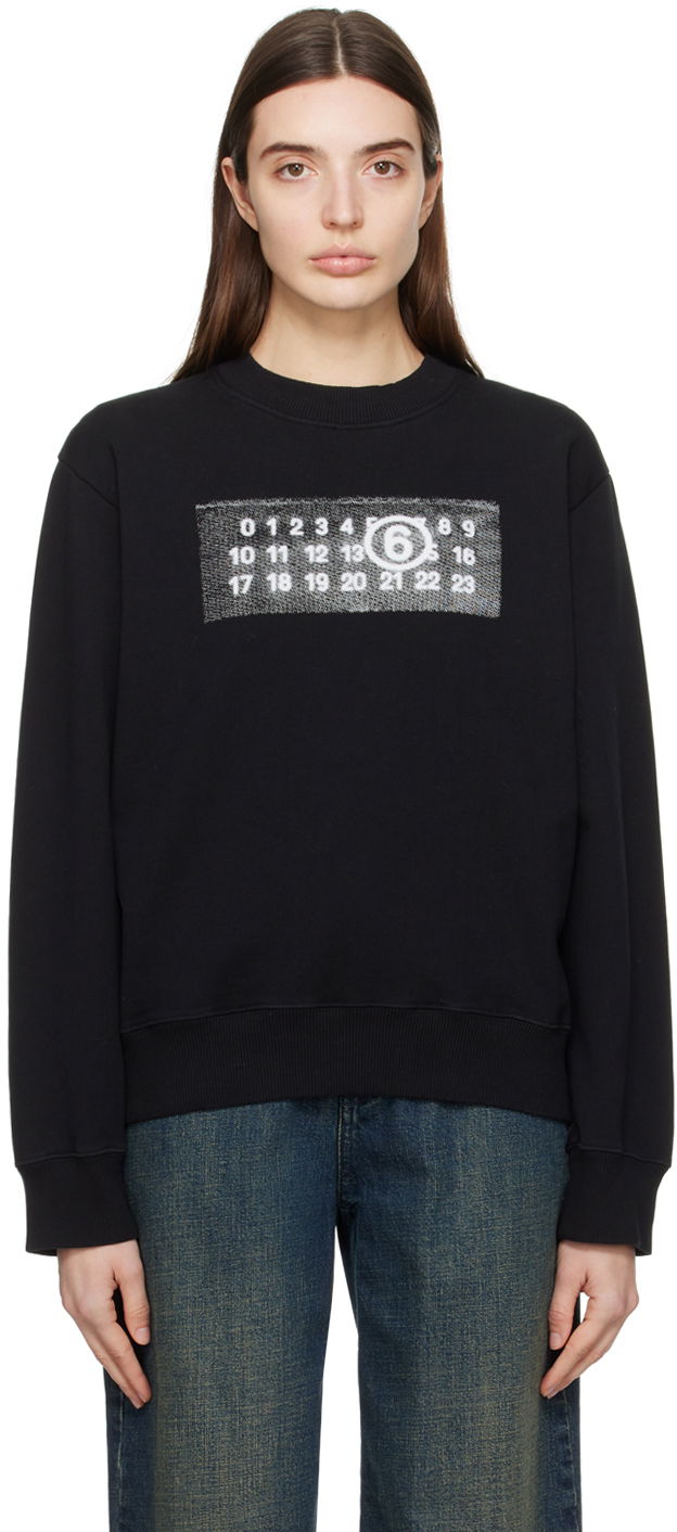 Mikina Maison Margiela MM6 Print Sweatshirt Čierna | SH0GU0007 S25537, 0