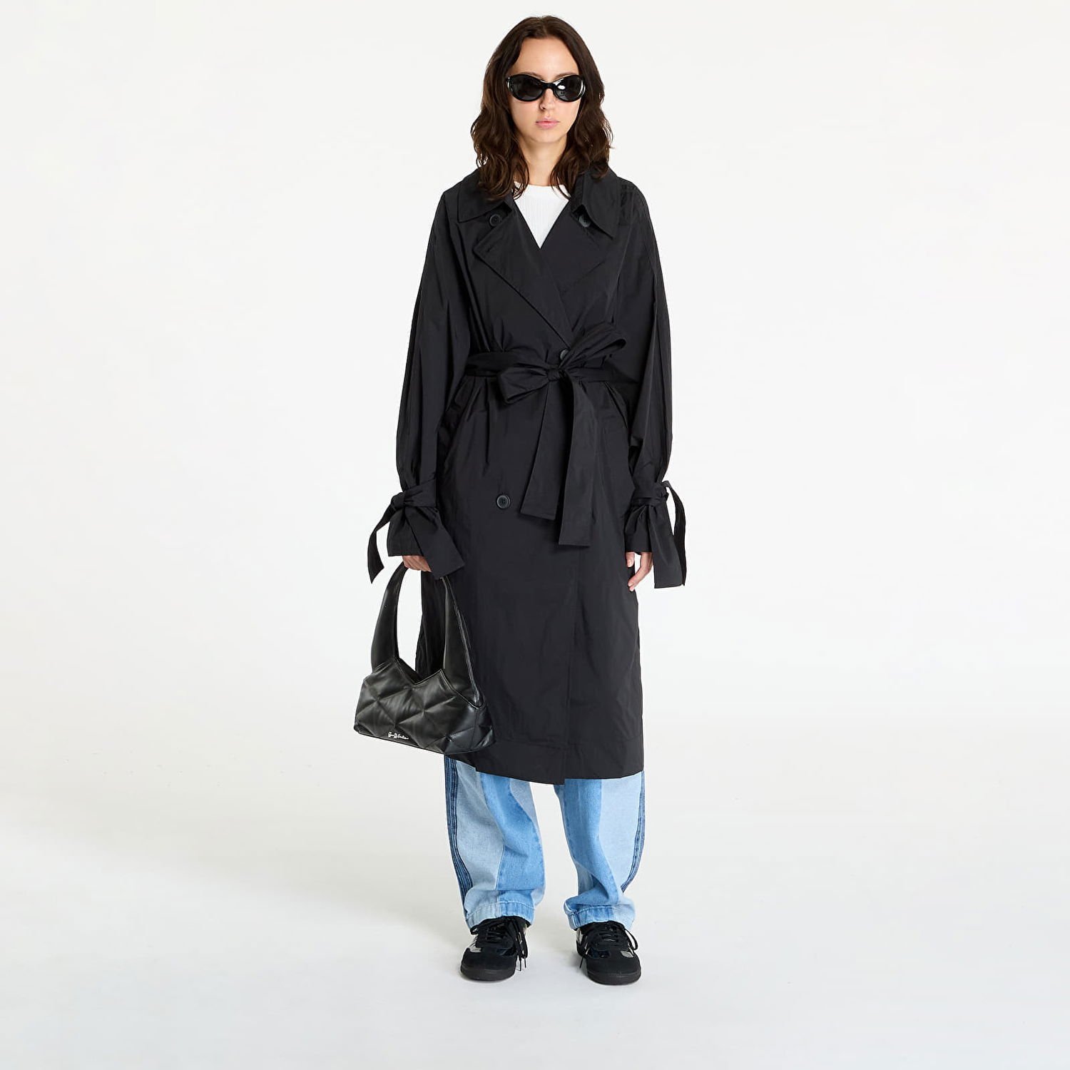 Trenčkot adidas Originals KSENIASCHNAIDER Trenchcoat Black Čierna | IW5668, 0