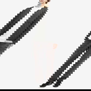 Bunda Rains Banja Liner Quilted V-Neck Jacket with Zippered Chest Pocket Čierna | 21670-01, 4