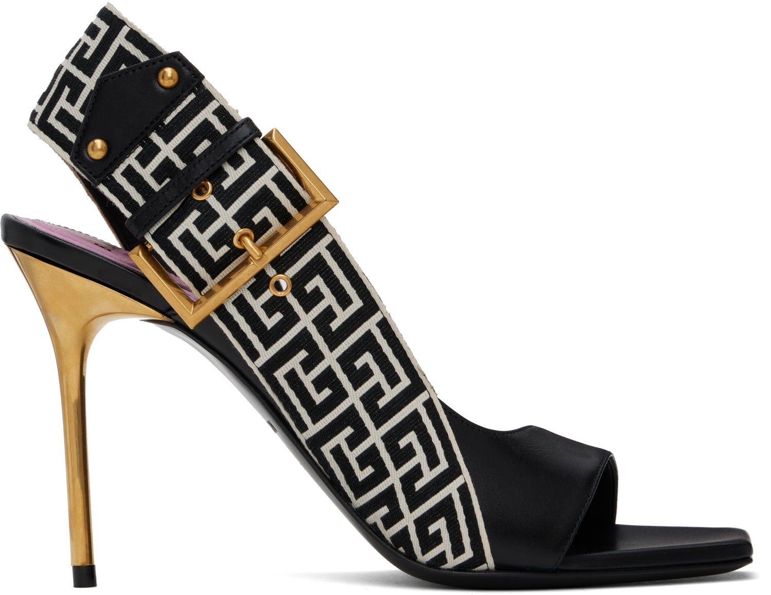 Tenisky a topánky Balmain Heeled Sandals Čierna | DN0UH068LVWB, 0