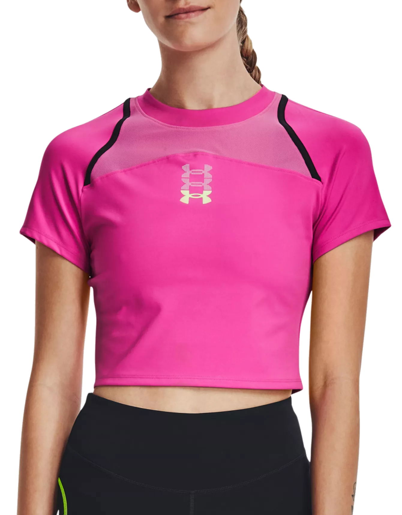 Crop Top Under Armour Run Anywhere Crop Tee Ružová | 1376816-652, 0