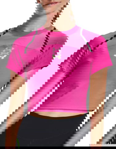 Crop Top Under Armour Run Anywhere Crop Tee Ružová | 1376816-652, 0