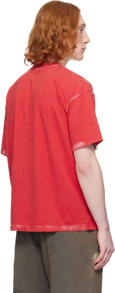 Tričko We11done We11done Pierced T-Shirt Červená | WD-TT0-25-770-U-RD, 2