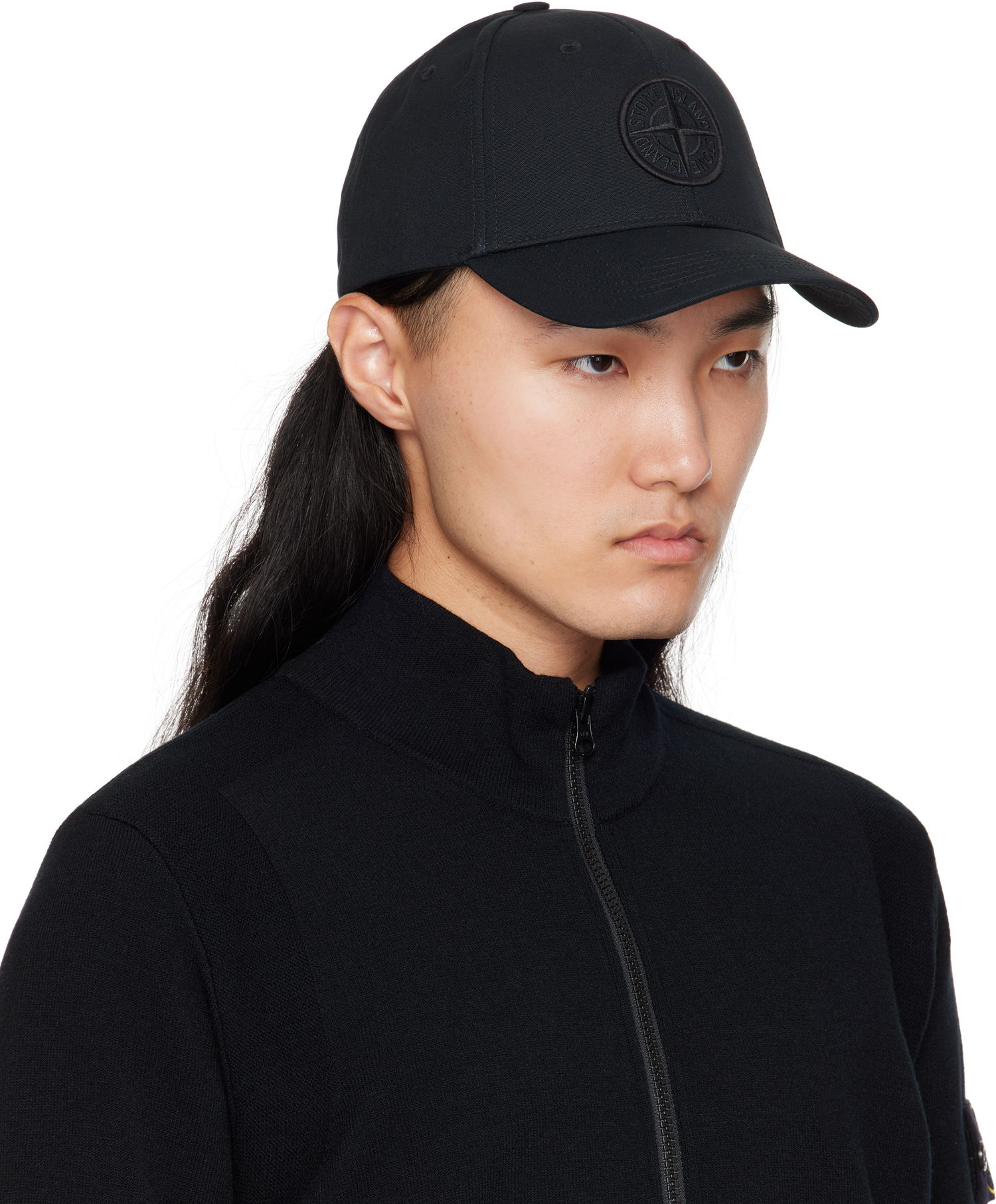 Šiltovka Stone Island Stone Island Cotton Reps Cap Čierna | S15 9100013 S0248, 1