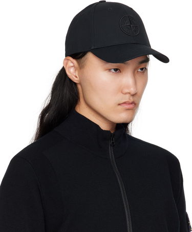 Šiltovka Stone Island Stone Island Cotton Reps Cap Čierna | S15 9100013 S0248, 1
