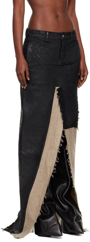 Sukňa Rick Owens Concordians Sliced Denim Maxi Skirt Rôznofarebný | RO02E4393 BMC921, 1