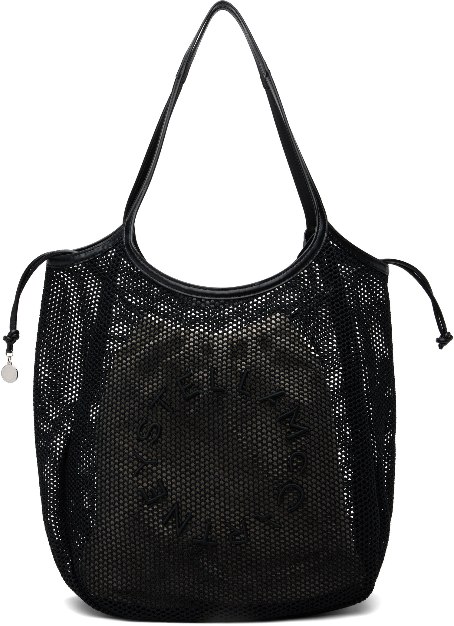 Tote bag Stella McCartney Stella McCartney Logo Mesh Tote Čierna | 7B0170WP0595, 0