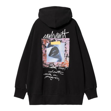 Mikina Carhartt WIP Hooded Lips Graphic Sweatshirt Čierna | I033688_8, 4