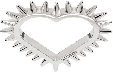 Prsteň We11done We11done Small Spike Heart Ring Metalická | WD-AJ1-23-502-U-SV, 0