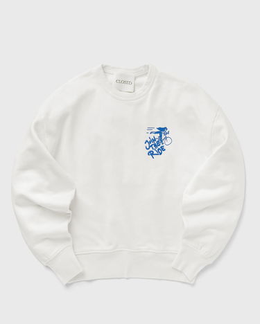 Mikina CLOSED PRINTED CREWNECK Biela | C95496-472-EM-218, 0