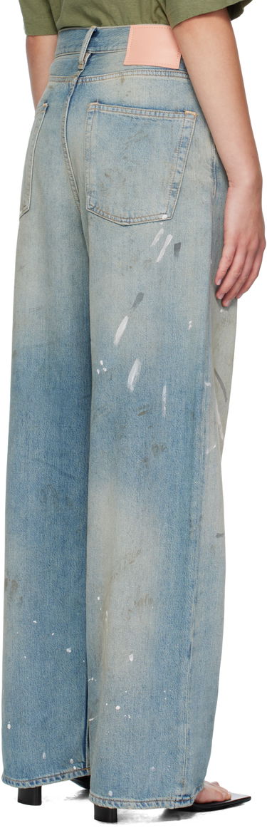 Džínsy Acne Studios Acne Studios 1981 U Paint Splatter Jeans Modrá | C00096-, 2