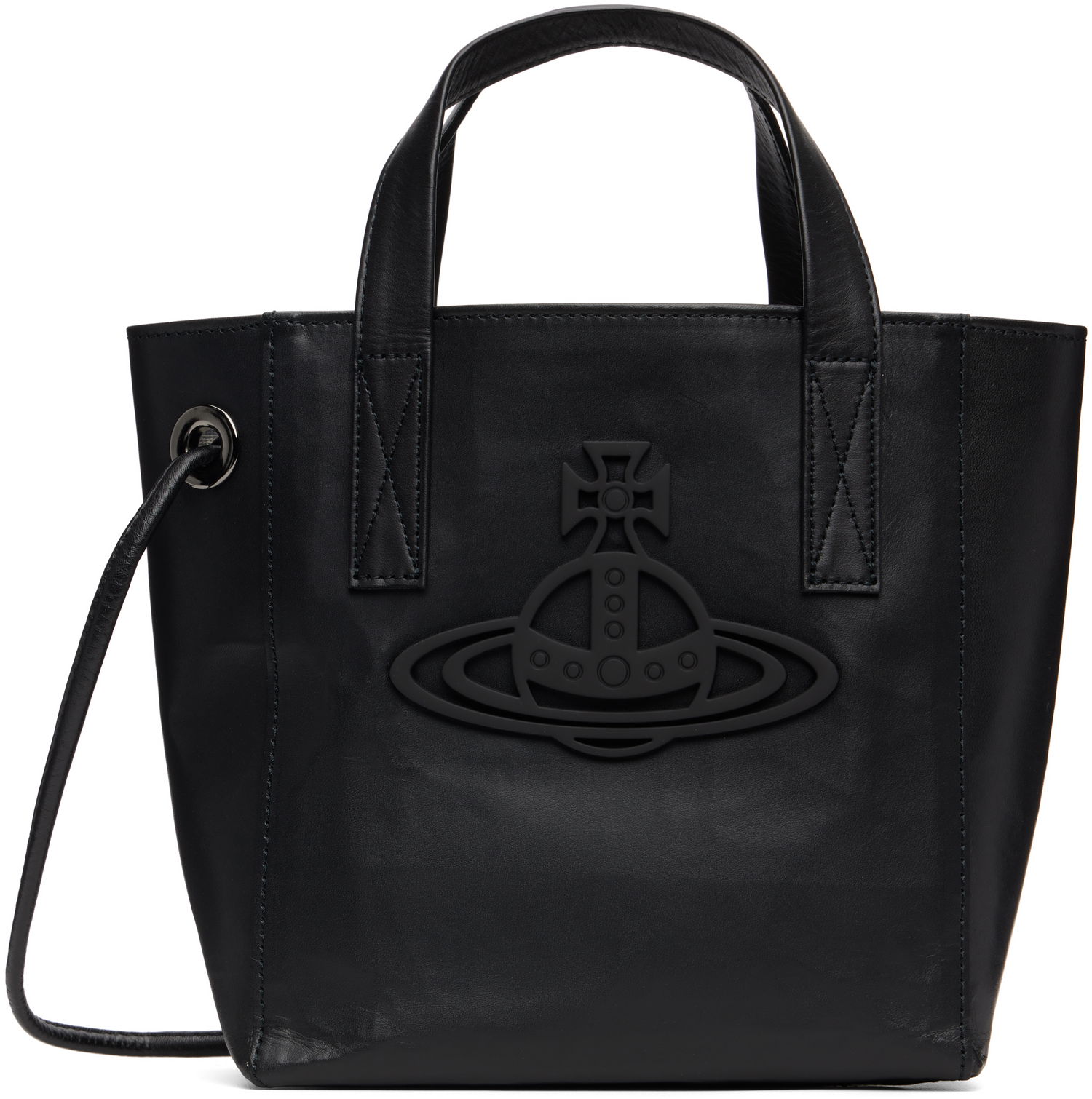 Tote bag Vivienne Westwood Vivienne Westwood Sarah Small Leather Tote Čierna | 4D030006U-L00AN-, 0