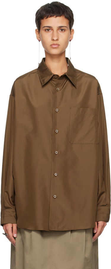 Košeľa LEMAIRE LEMAIRE Relaxed Shirt Hnedá | SH1039 LF1163, 0