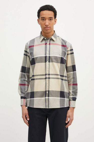 Košeľa Barbour Renford OS Tartan Regular Fit Shirt Béžová | MSH5514, 0