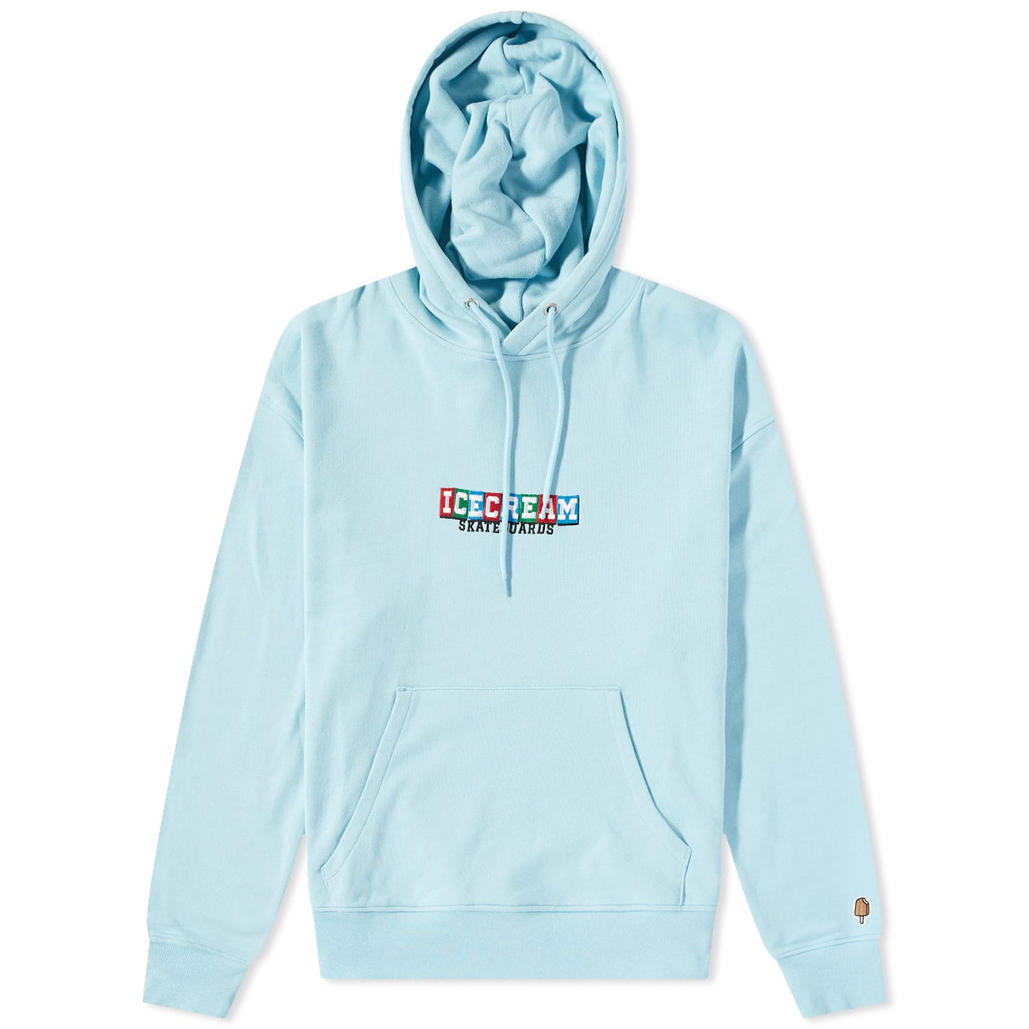 Mikina BBC IceCream IC Skateboards Embroidered Hoodie, Size Large Modrá | IC23225-BLU, 1
