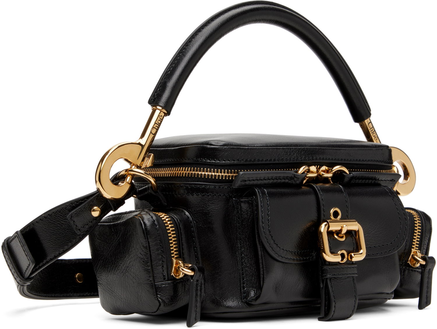 Taška cez rameno CHLOÉ Small Camera Shoulder Bag Hnedá | CHC24AS534N83, 1