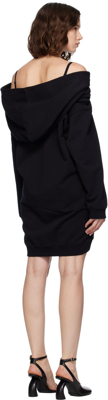 Šaty Maison Margiela MM6 Maison Margiela Off-The-Shoulder Sweatshirt Dress Čierna | S52DD0074 M25014, 2