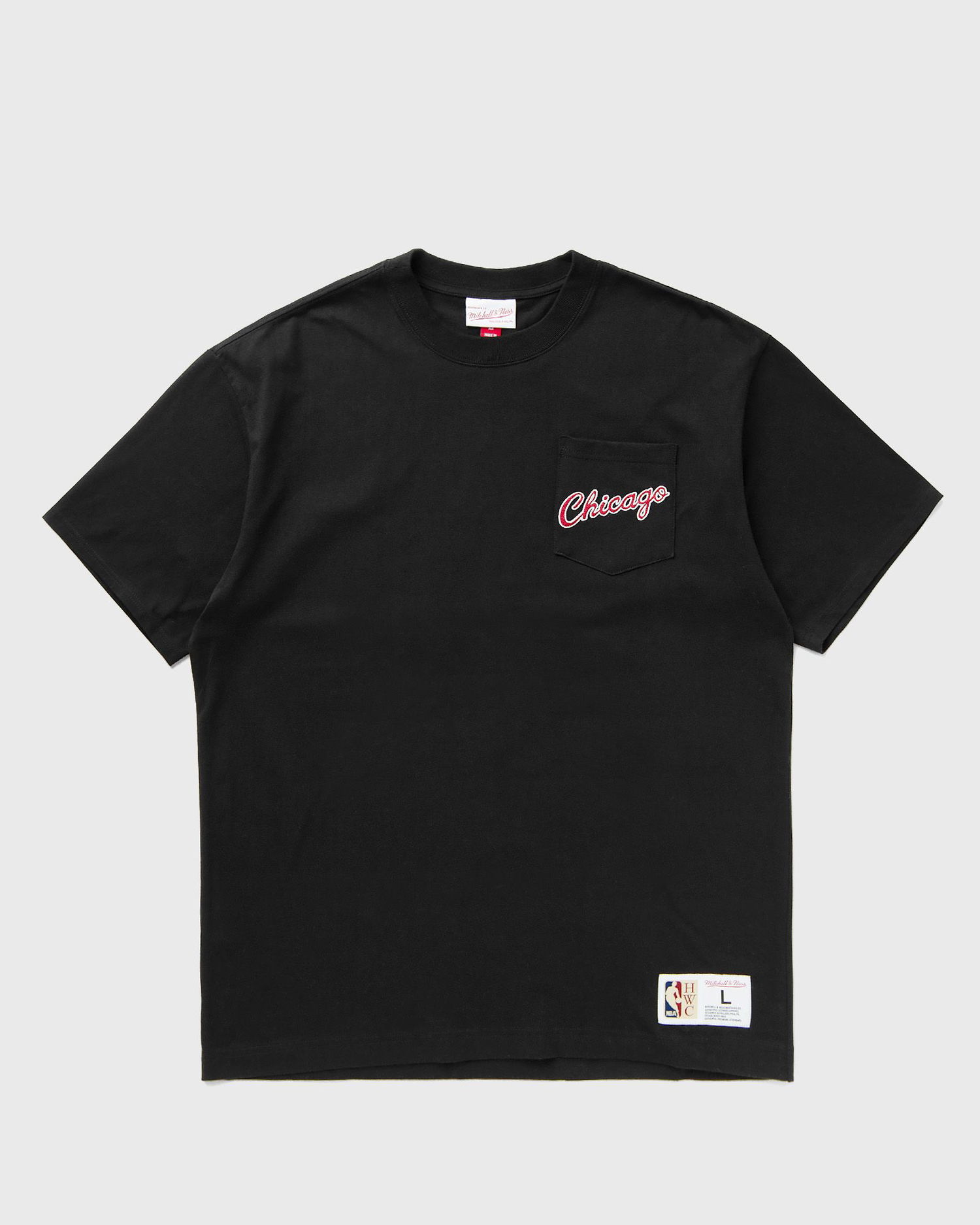 Tričko Mitchell & Ness Mitchell & Ness NBA Chicago Bulls Vintage Logo Pocket T-Shirt Čierna | FC9252-CBUBLCK, 0