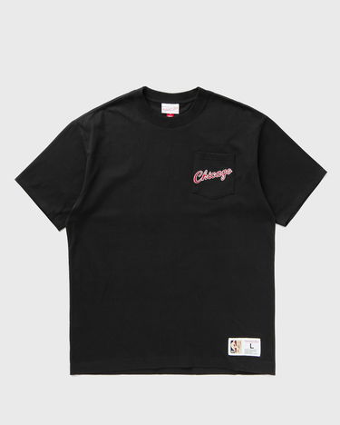 Tričko Mitchell & Ness Mitchell & Ness NBA Chicago Bulls Vintage Logo Pocket T-Shirt Čierna | FC9252-CBUBLCK, 0