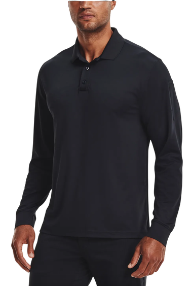 Polo tričko Under Armour Under Armour Tac Performance 2.0 Long Sleeve Polo Shirt Čierna | 1365383-465, 0