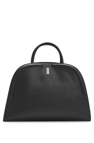 Kabelka BOSS Ariell Grained Leather Tote Bag with Detachable Strap Čierna | 50547740, 0