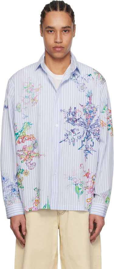 Košeľa Perks And Mini Perks and Mini Fractal Stripe Shirt Modrá | 3834, 0