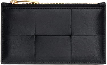 Peňaženka Bottega Veneta Cassette Zippered Card Holder Čierna | 796663 VCQC4, 0