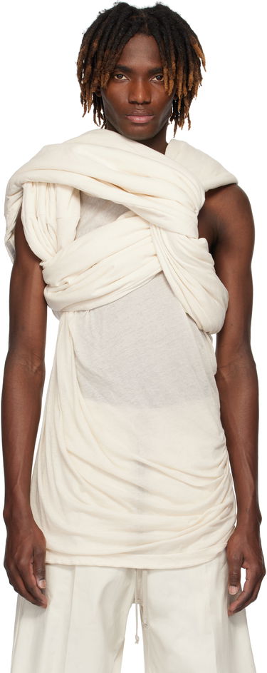 Tielko Rick Owens Rick Owens Hollywood Triple Donut T-Shirt Biela | RU01E5432 JNC, 0