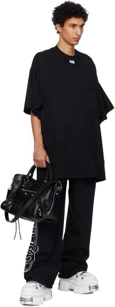 Tričko VETEMENTS Vetements Merged Double Oversized T-Shirt Čierna | UA66TR635B, 3