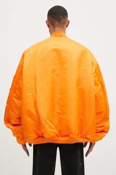 Bomber bunda VETEMENTS VETEMENTS Oversized Leather Bomber Jacket Čierna | UA66JA200B, 5