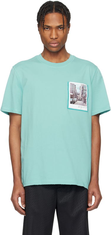 Tričko Helmut Lang Helmut Lang Brooklyn Postcard T-Shirt Zelené | O10HM516, 0