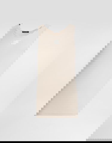 Tielko Dolce & Gabbana Ribbed Cotton Tank Top 54 Béžová | G8QG9ZFU7AVM0722, 0