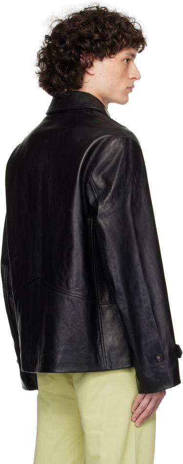 Bunda Bode Bode Cropped Continental Leather Jacket Čierna | MRS25OW001, 2