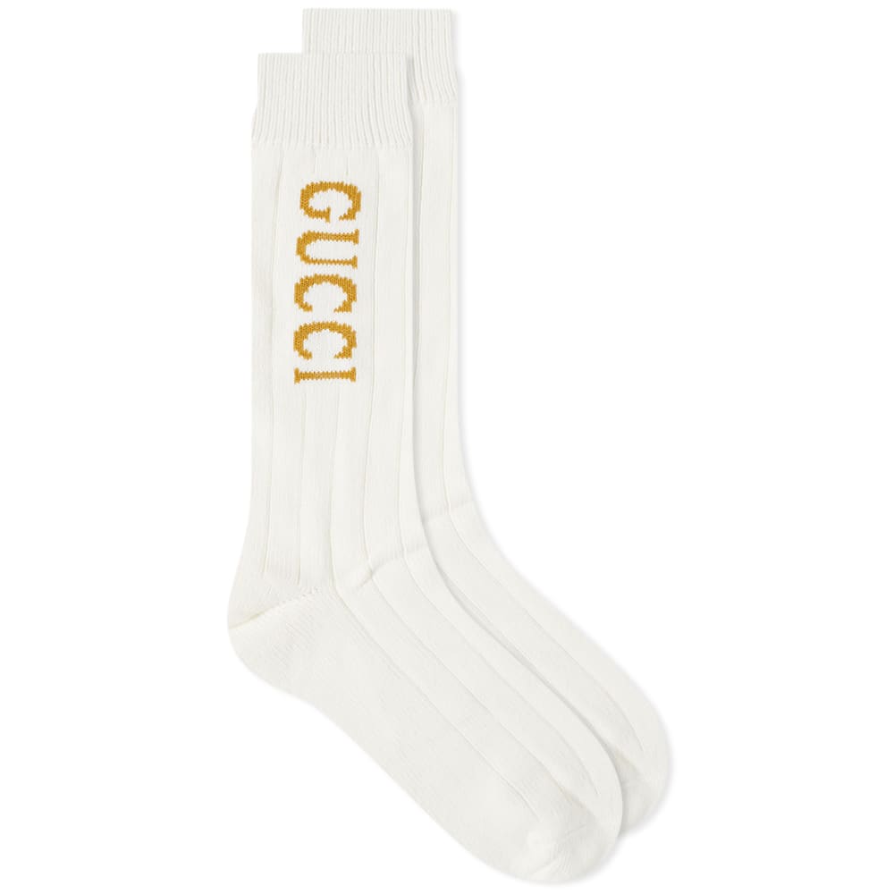 Ponožky Gucci Logo Sock Biela | 732697-4GAGA-9000, 0