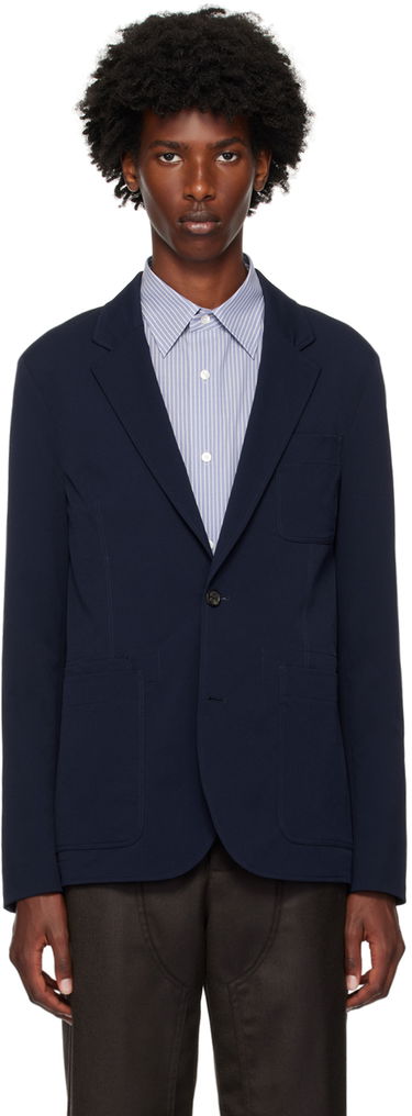 Vesta Paul Smith PS by Paul Smith Seersucker Blazer Navy | M2R-2171-N22092-47, 0