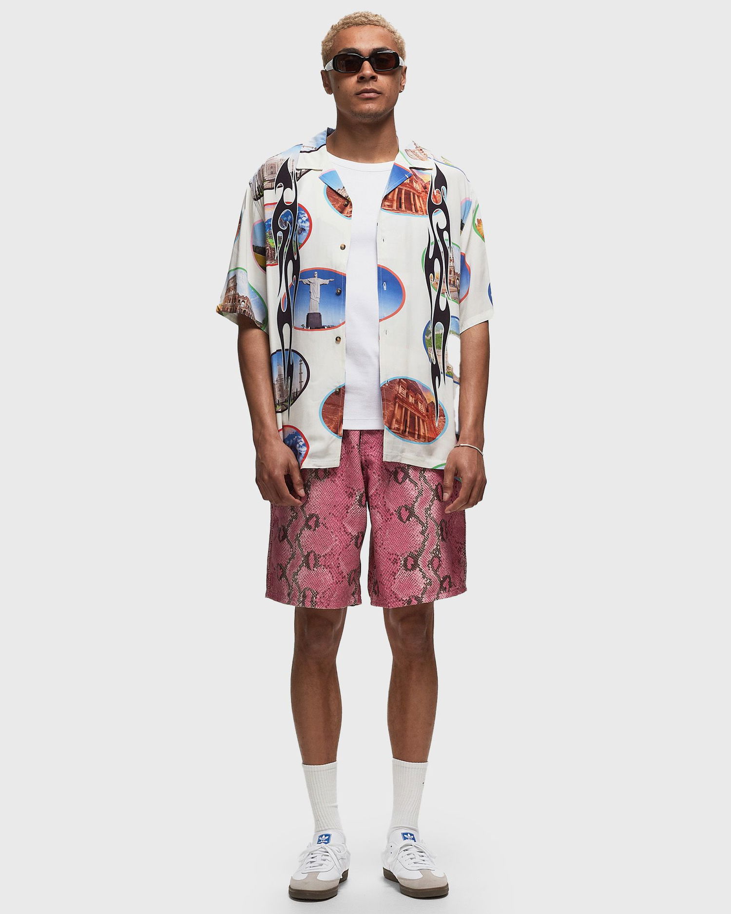 Košeľa Pleasures 7 Wonder Camp Shirt Biela | P24SP001-WHITE, 1