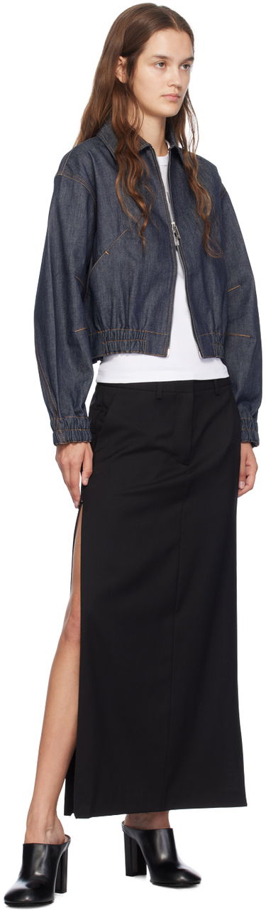 Bomber bunda Helmut Lang Helmut Lang Cropped Denim Jacket Modrá | O06DW102, 3