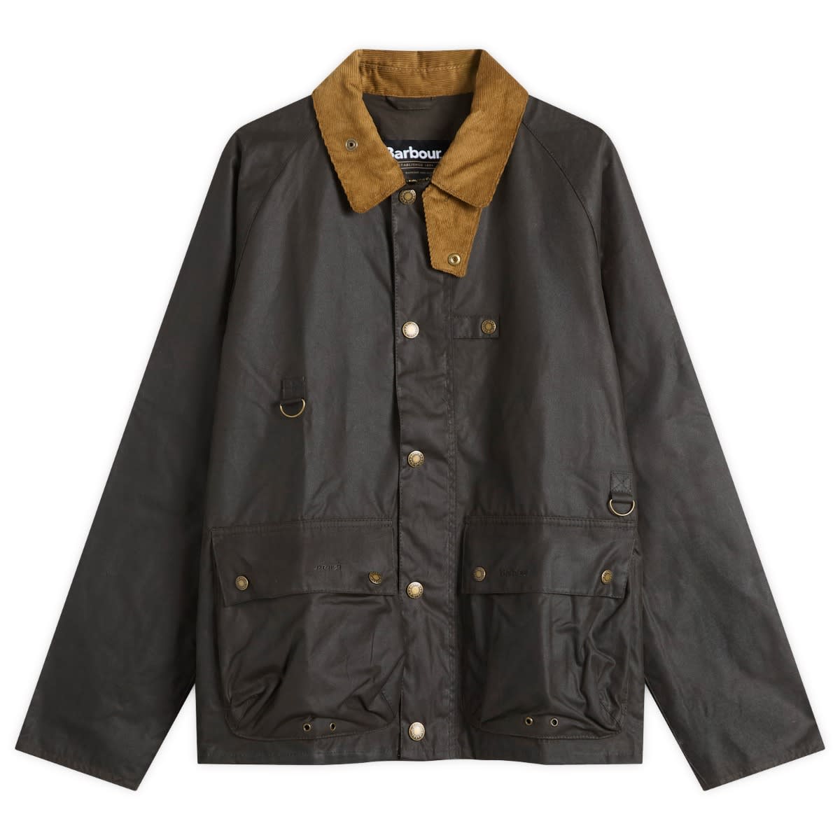 Parka Barbour Men's Utility Spey Waxed Jacket, Size Large Zelené | MWX2287OL73, 0
