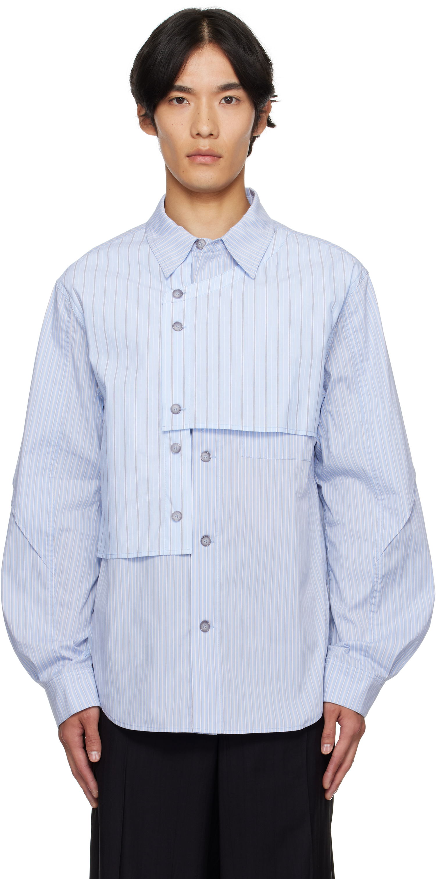 Košeľa Andersson Bell Andersson Bell Layered Stripe Shirt Modrá | atb1338m, 0