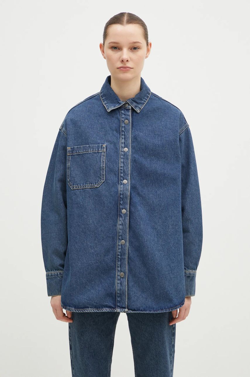 Košeľa Ksubi Oversized Longsleeve Denim Shirt Modrá | WPF24SH007, 0